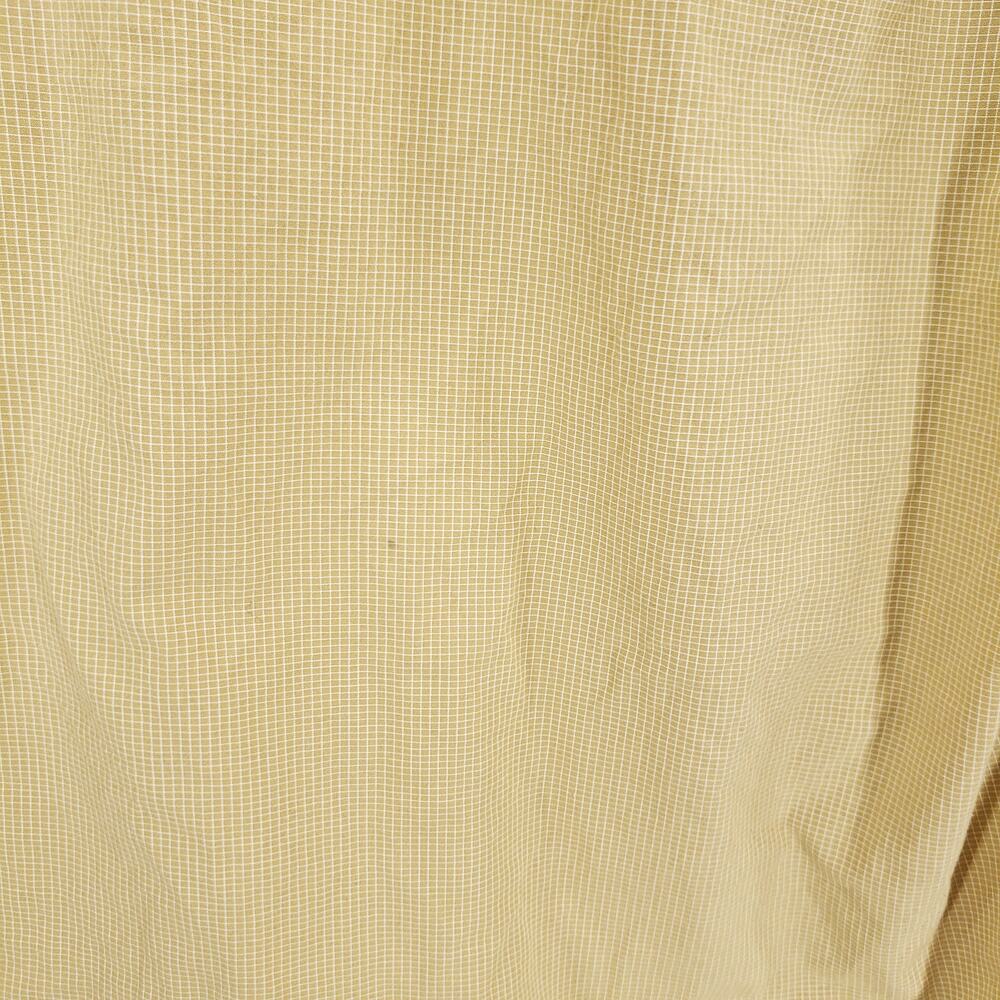 Vintage Chaps Ralph Lauren Dress Shirt Mens Extra Large Tan Check Button Up Top - Picture 10 of 11